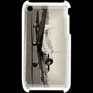 Coque iPhone 3G / 3GS Avion T6 noir et blanc