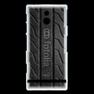 Coque Sony Xperia U Effet pneu de voiture