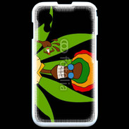 Coque Samsung ACE S5830 Portrait abstrait de Rasta