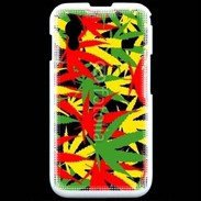 Coque Samsung ACE S5830 Fond de cannabis coloré