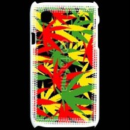 Coque Samsung Galaxy S Fond de cannabis coloré