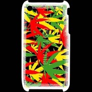 Coque iPhone 3G / 3GS Fond de cannabis coloré