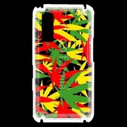 Coque Samsung Player One Fond de cannabis coloré