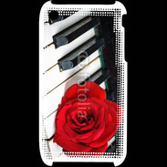 Coque iPhone 3G / 3GS Rose sur un piano