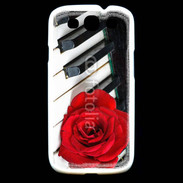 Coque Samsung Galaxy S3 Rose sur un piano