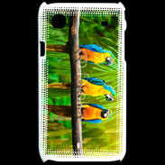 Coque Samsung Galaxy S Trois perroquets bleu et jaune