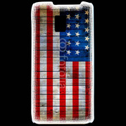 Coque LG P990 Drapeau USA Vintage