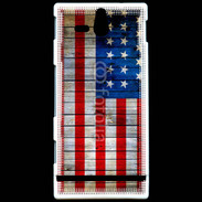 Coque SONY Xperia U Drapeau USA Vintage