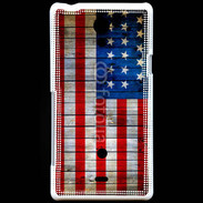 Coque Sony Xperia T Drapeau USA Vintage
