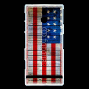 Coque Sony Xperia U Drapeau USA Vintage