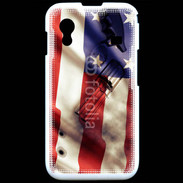 Coque Samsung ACE S5830 Drapeau USA avec arme