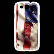 Coque Samsung Galaxy S3 Drapeau USA avec arme
