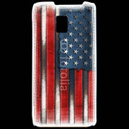 Coque LG P990 USA Grunge drapeau