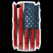Coque Black Berry 8520 USA Grunge drapeau