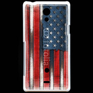 Coque Sony Xperia T USA Grunge drapeau