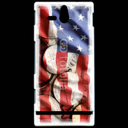 Coque SONY Xperia U Drapeau et monnaie américaine