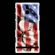 Coque Sony Xperia U Drapeau et monnaie américaine
