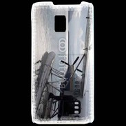 Coque LG P990 Hydravion noir et blanc