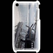 Coque iPhone 3G / 3GS Hydravion noir et blanc