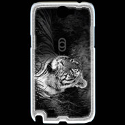 Coque Samsung Galaxy Note 2 Tigre du Bengale en noir et blanc