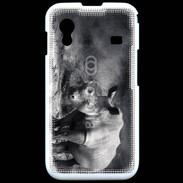 Coque Samsung ACE S5830 Rhinocéros noir et blanc