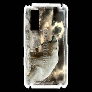 Coque Samsung Player One Ours blanc en colère