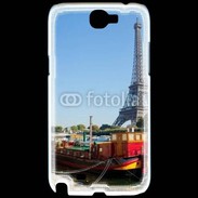 Coque Samsung Galaxy Note 2 Tour Eiffel vue des bords de Seine