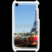 Coque iPhone 3G / 3GS Tour Eiffel vue des bords de Seine