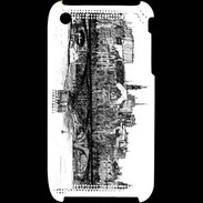 Coque iPhone 3G / 3GS Pont des arts à Paris en dessin