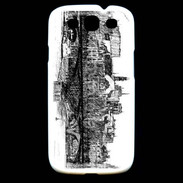 Coque Samsung Galaxy S3 Pont des arts à Paris en dessin