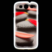 Coque Samsung Galaxy S3 Galet et pétales