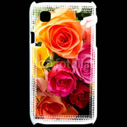 Coque Samsung Galaxy S Bouquet de roses multicouleurs