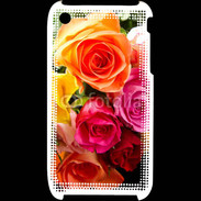 Coque iPhone 3G / 3GS Bouquet de roses multicouleurs