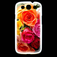 Coque Samsung Galaxy S3 Bouquet de roses multicouleurs