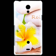 Coque Sony Xperia T Fleurs relax