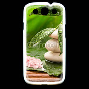 Coque Samsung Galaxy S3 Galet et feuilles mouillées