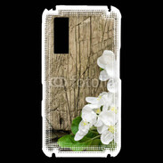Coque Samsung Player One Fleurs sur fond en bois