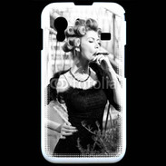 Coque Samsung ACE S5830 Aristocrate en noir et blanc