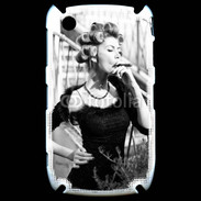 Coque Black Berry 8520 Aristocrate en noir et blanc