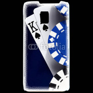 Coque LG P990 Poker bleu et noir 2