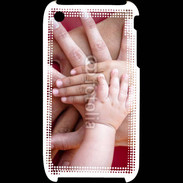 Coque iPhone 3G / 3GS Famille main dans la main