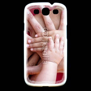 Coque Samsung Galaxy S3 Famille main dans la main