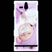 Coque SONY Xperia U Amour de bébé en violet