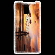 Coque LG P990 Couple romantique sur la plage 2