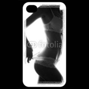 Coque iPhone 4 / iPhone 4S Lingerie noir et blanc