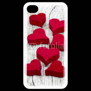 Coque iPhone 4 / iPhone 4S Coeur en bois