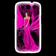 Coque Samsung Galaxy S3 Mode robe longue fushia