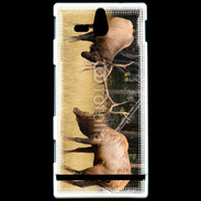 Coque SONY Xperia U Combat de cerf