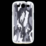 Coque Samsung Galaxy S3 Camouflage gris et blanc