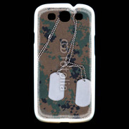 Coque Samsung Galaxy S3 plaque d'identité soldat américain